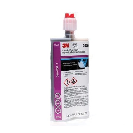 3M Semi-Rigid Parts Repair - 1, 08235, 200 mL, Black 7010364211